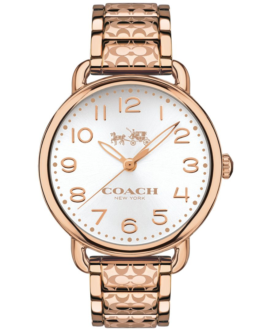 Coach Women's Delancey Rose Goldtone Ionplated Stainless Steel